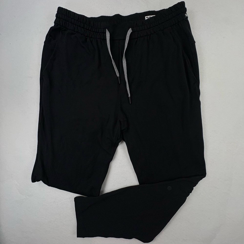 Lululemon Soft Jersey Tapered Pants Mens Large Black Drawstring Athletic Jogger